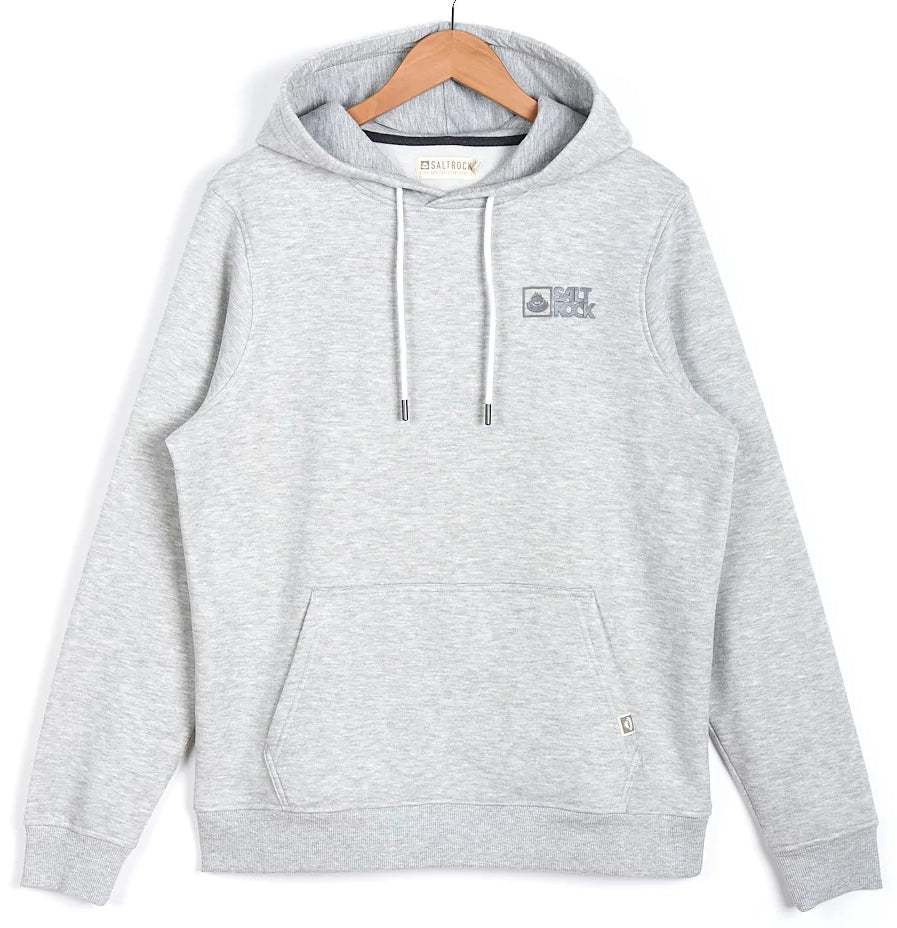 Saltrock Mens 'Original20' Pop Hoody - Grey Marl