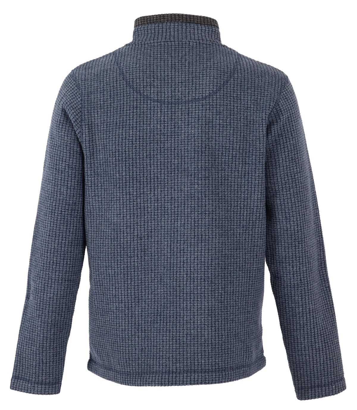 Weird Fish Newark fleece in blue stretch fabric with a comfortable back design for outdoor activities