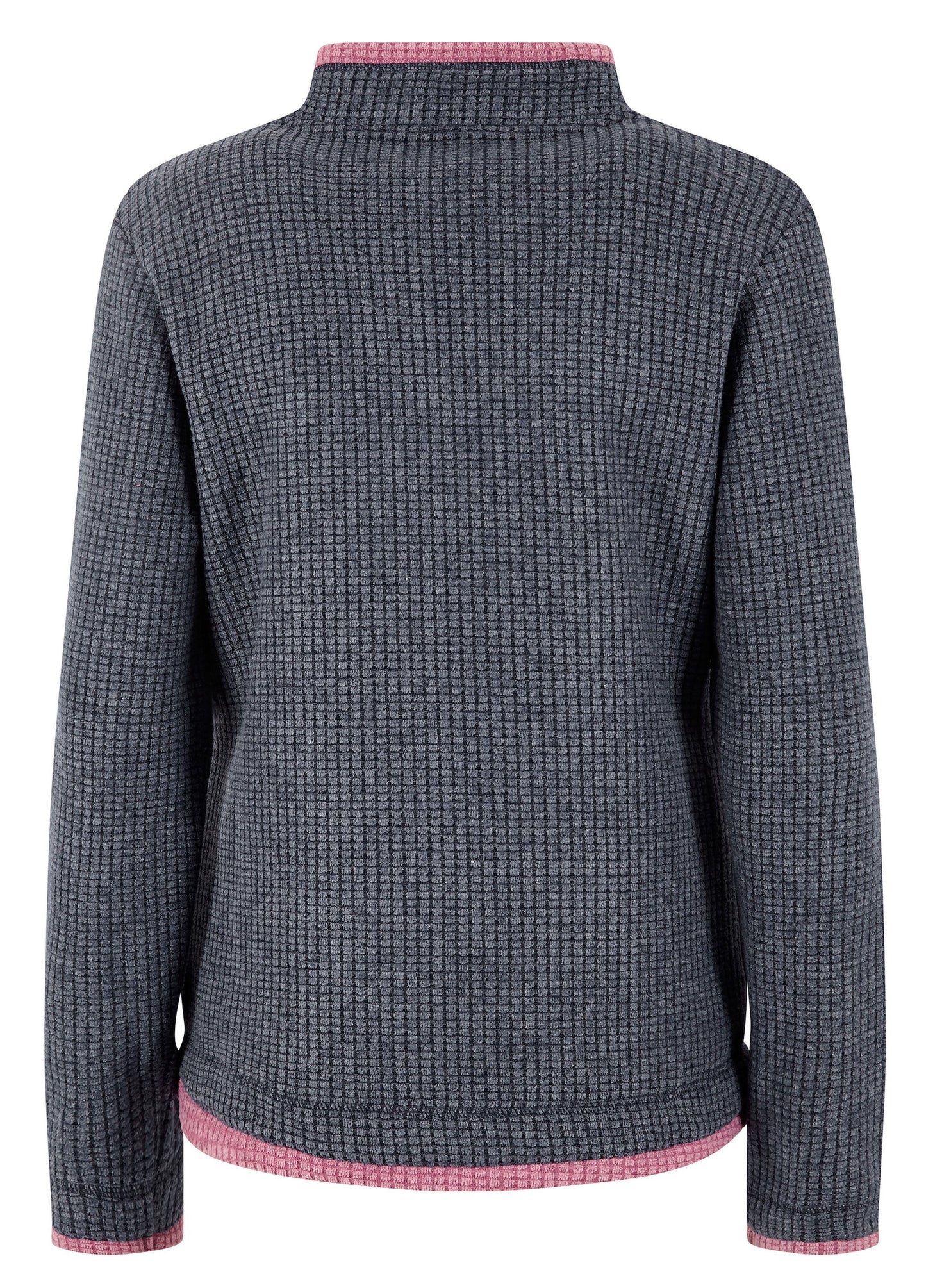 Weird Fish Womens 'Beyonce' 1/4 Zip Grid Fleece - Navy