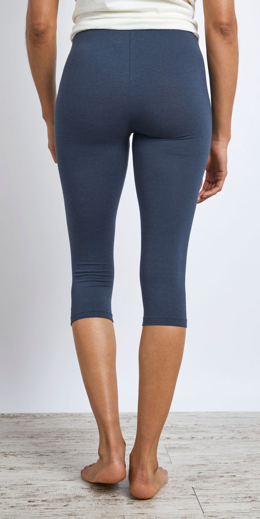 Weird Fish Womens Navy Blondie Cropped Leggings