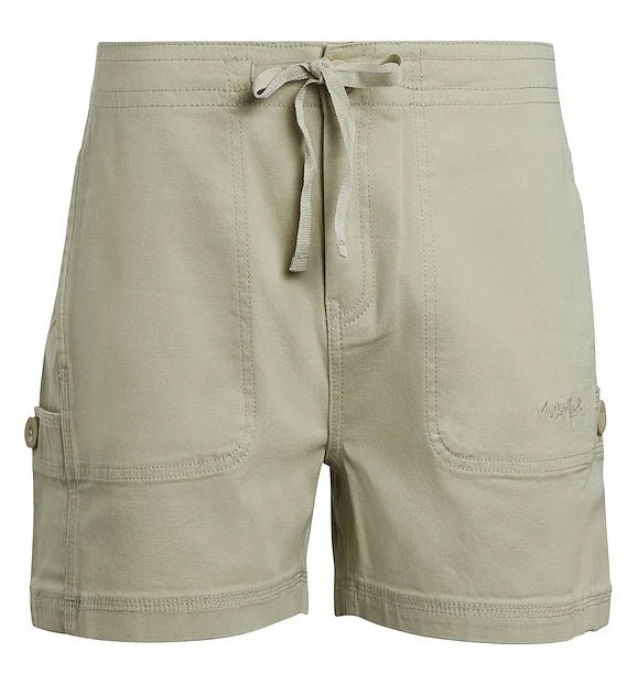 Weird Fish Womens 'Willoughby' Cotton Shorts - Stone