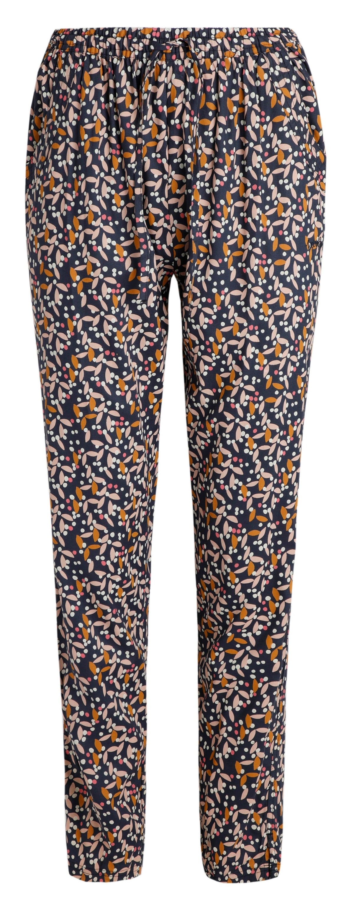 Weird Fish Womens 'Tinto' Printed Trousers - Dark Navy