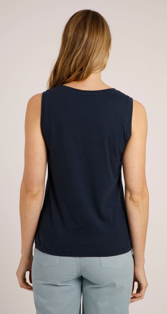 Women's Calle vest from Weird Fish in Navy