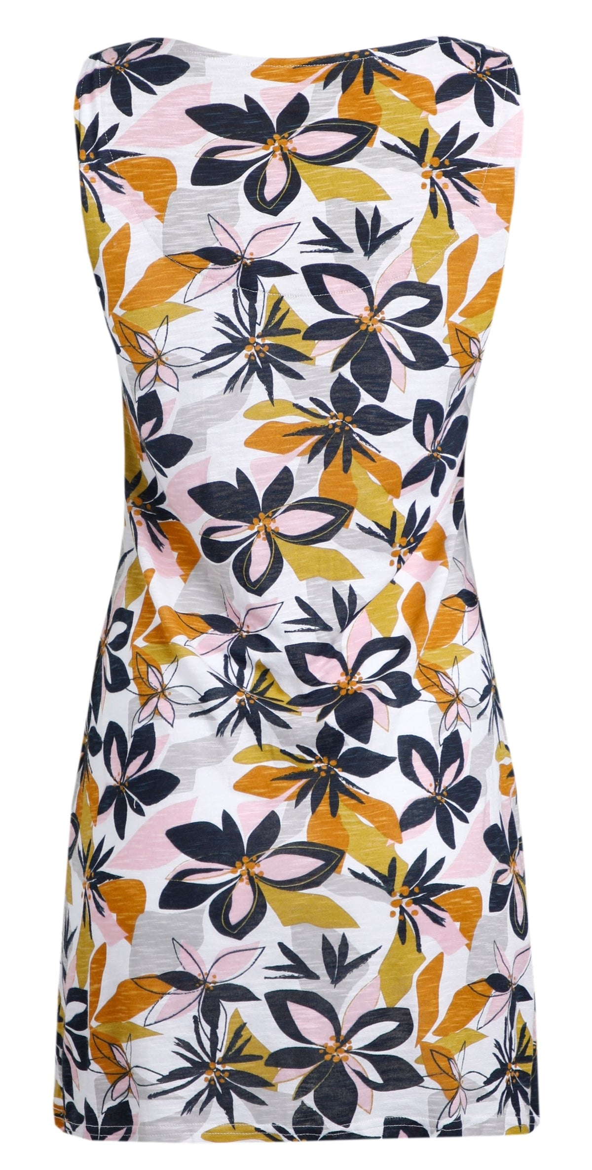 Weird Fish Womens 'Indus' Printed Jersey Tunic - White