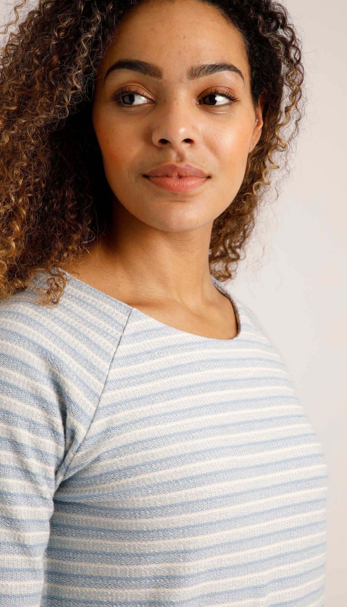 Weird Fish Womens 'Miara' Crew Neck Sweatshirt - Powder Blue