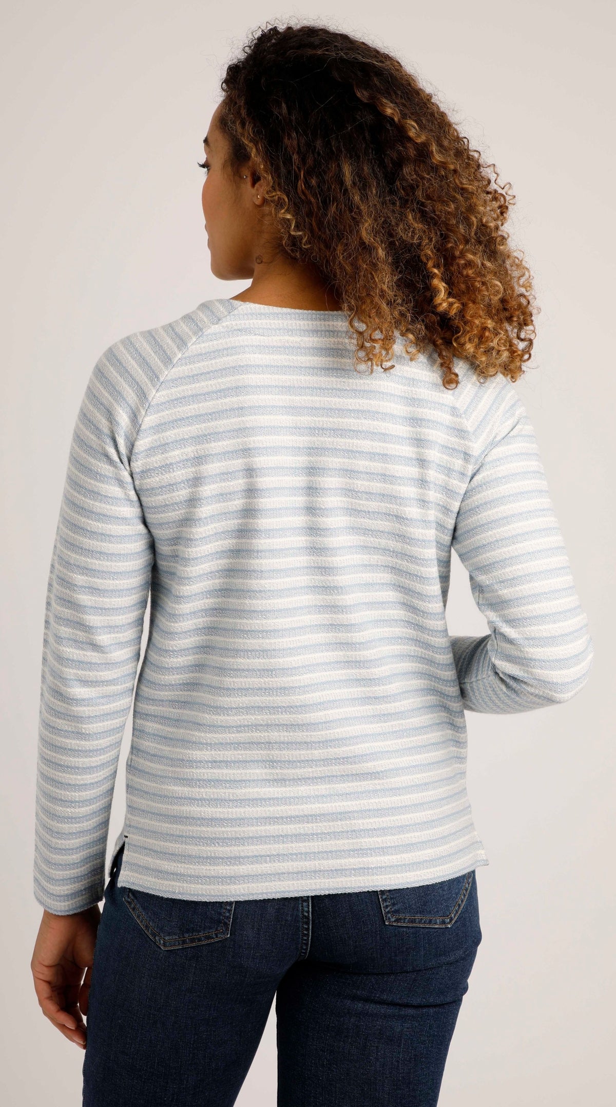 Weird Fish Womens 'Miara' Crew Neck Sweatshirt - Powder Blue