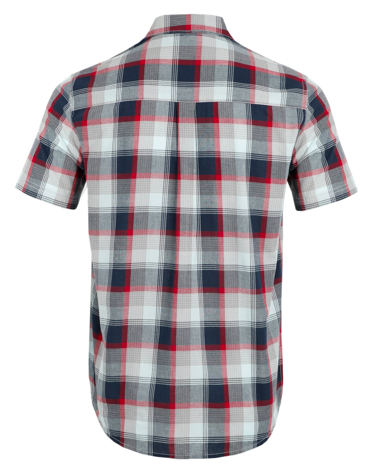 Weird Fish Mens 'Judd' Short Sleeve Check Shirt - Navy