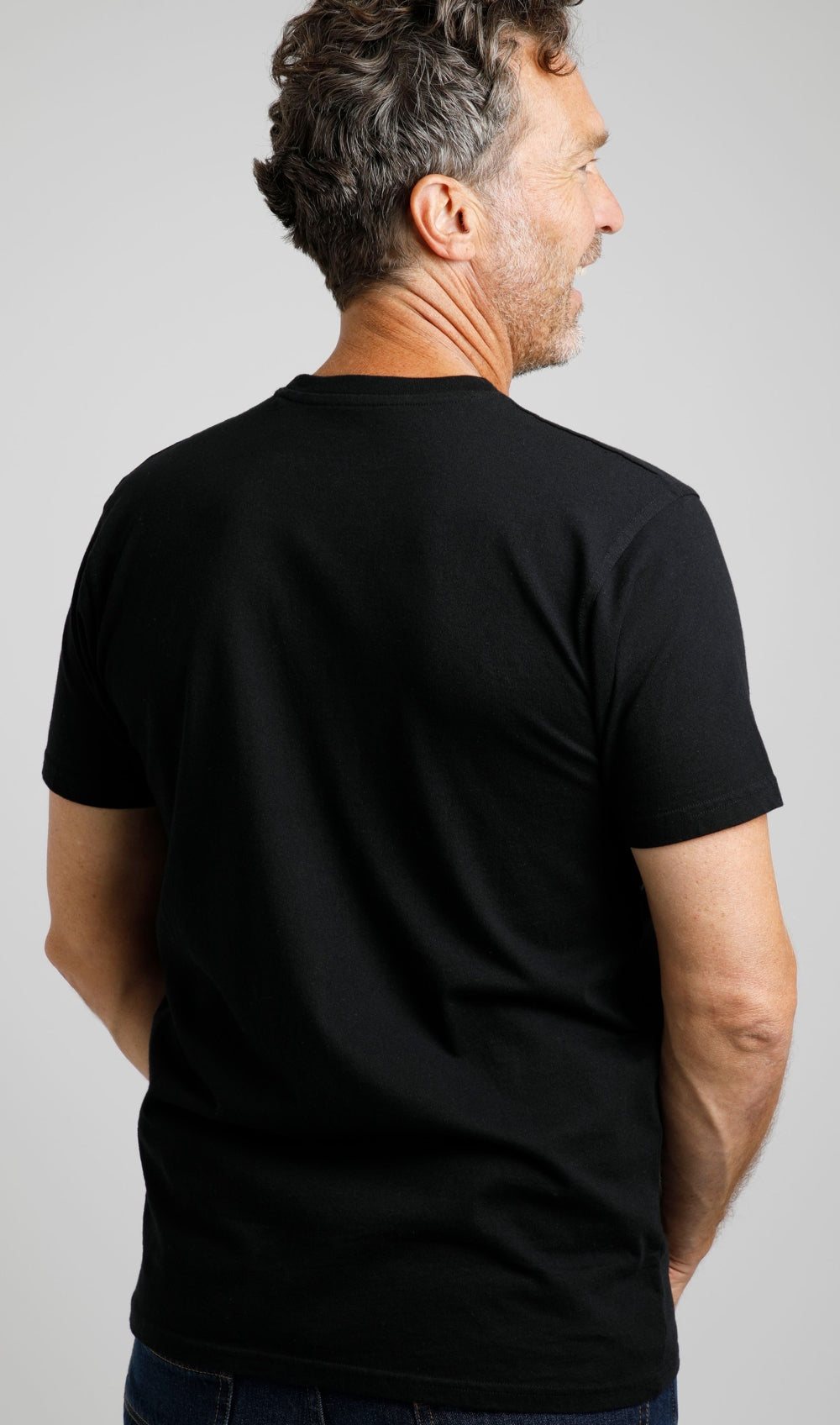 Weird Fish Mens Carp Side Printed Tee - Black