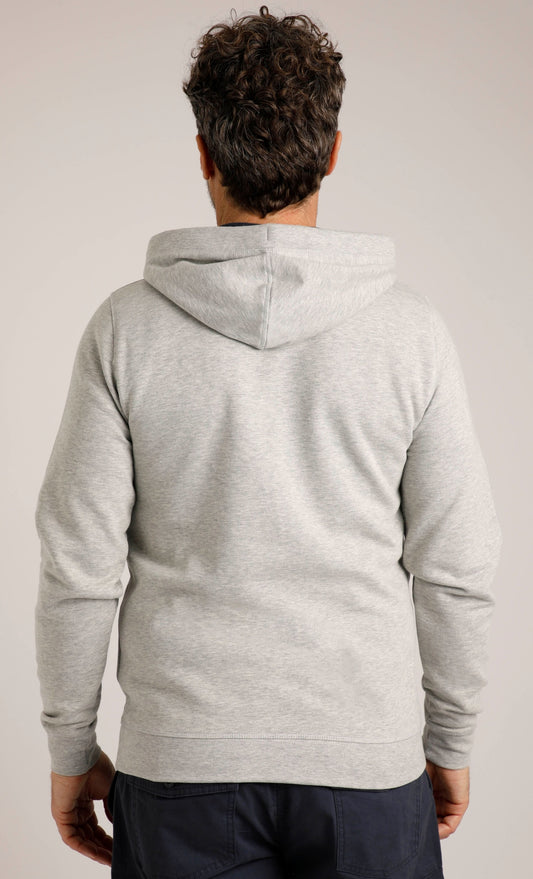 Weird Fish Mens 'Bathhurst' Pop Over Hoodie - Grey