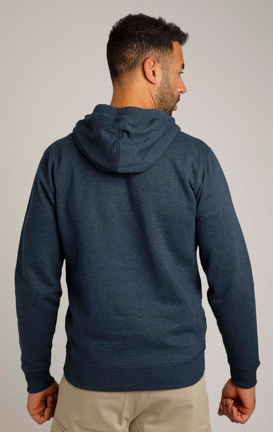 Weird Fish Mens 'Bathhurst' Pop Over Hoodie - Navy