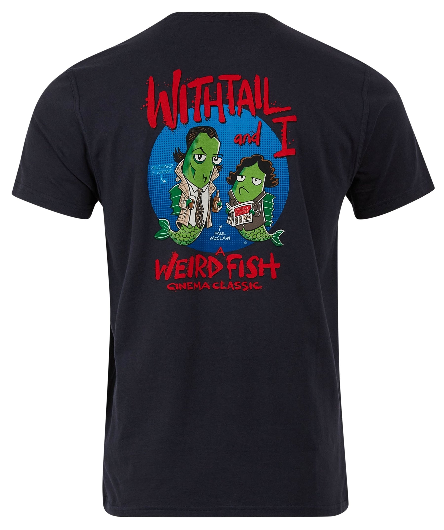 Weird Fish Mens 'Withtail and I' Printed Tee - Navy – Salt Cellar Clothing