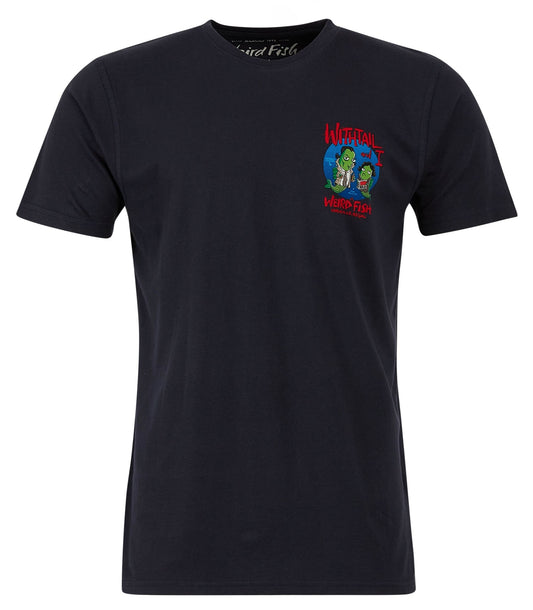 Weird Fish Mens 'Withtail and I' Printed Tee - Navy