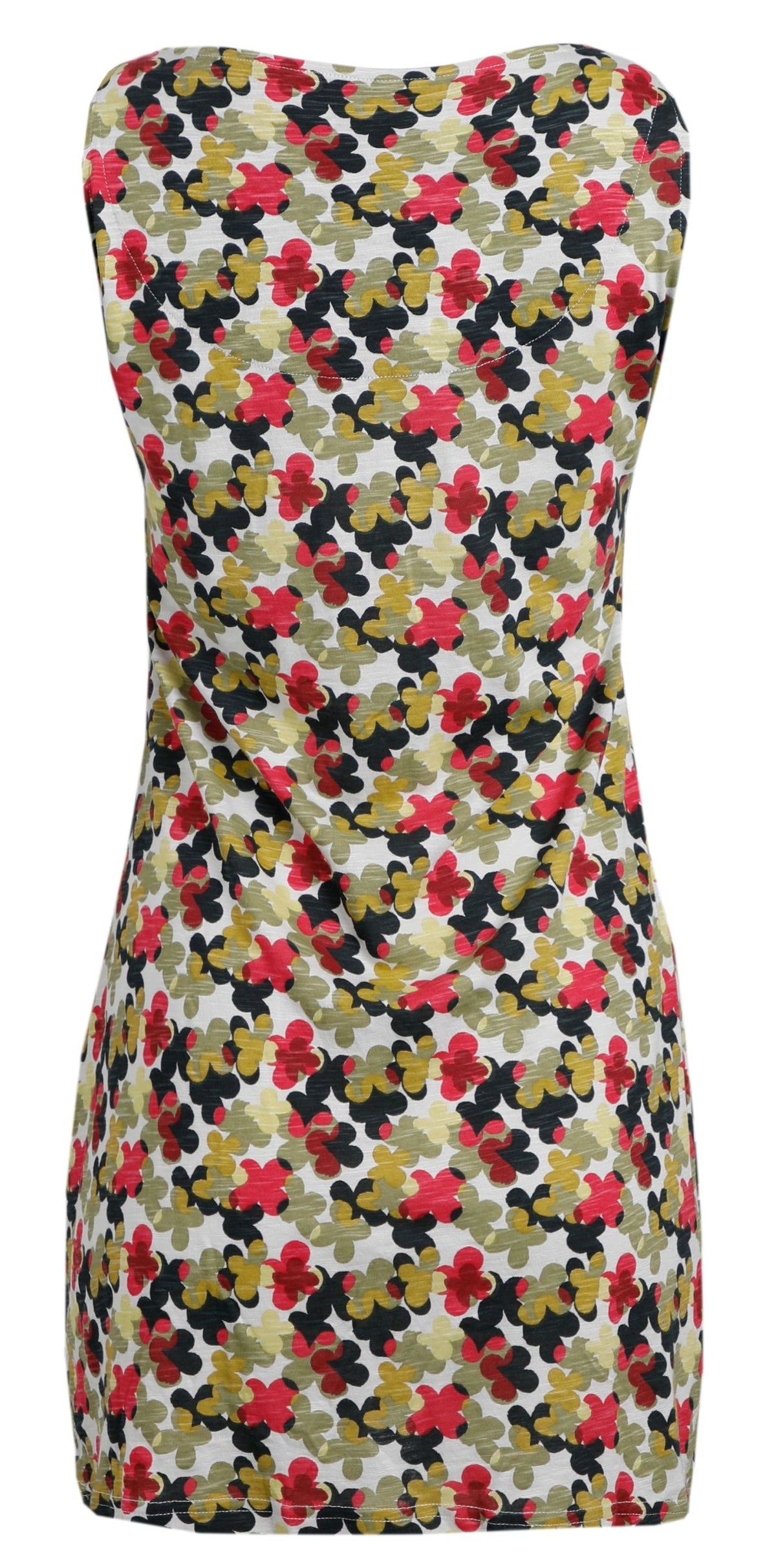 Weird Fish Womens 'Indus' Printed Jersey Tunic - Pearl Grey