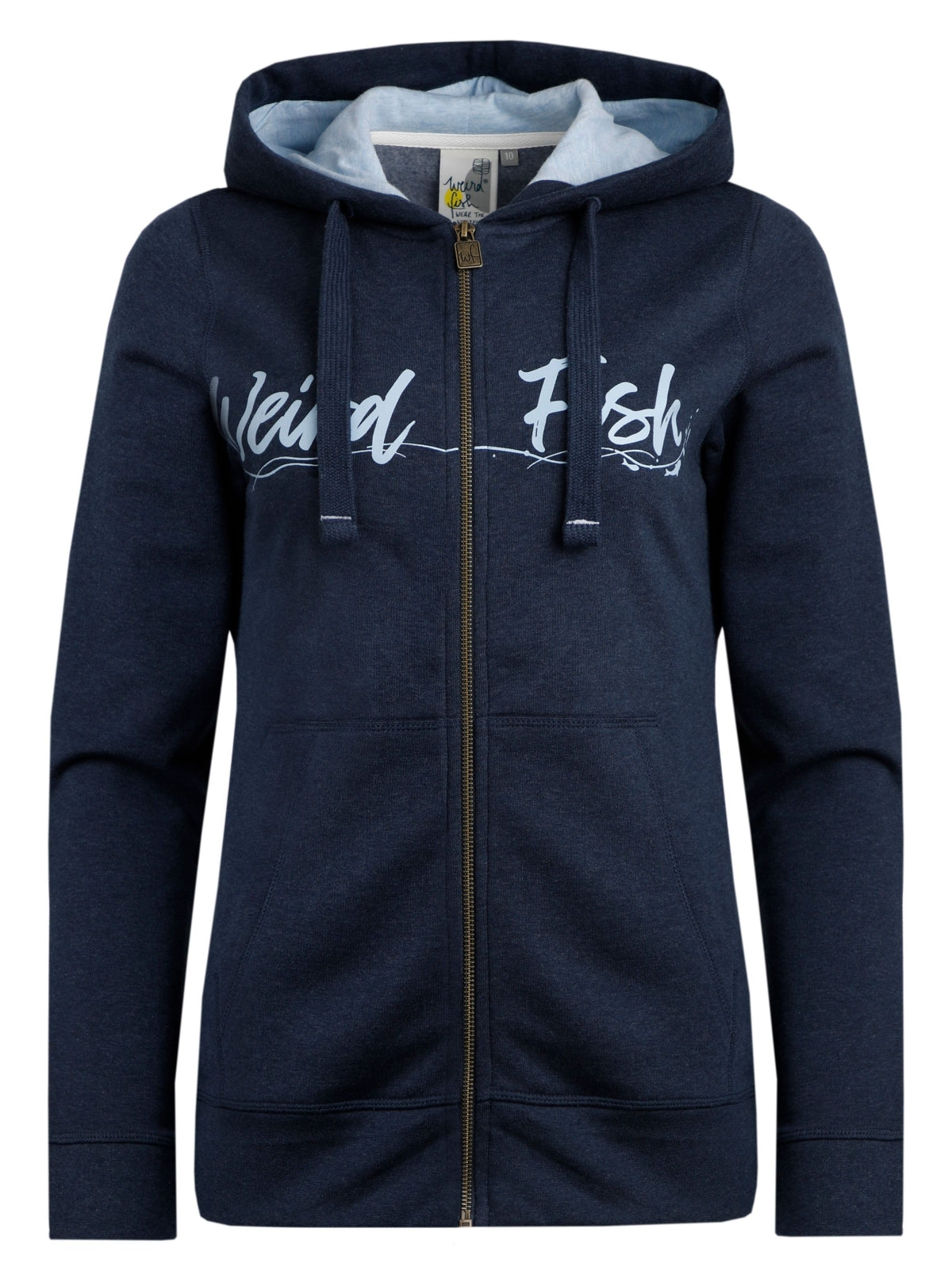 Weird Fish Womens 'Emiko' Full Zip Hoodie - Navy
