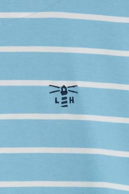 Lighthouse Womens Causeway II Long Sleeve Breton Top - Marine Blue Stripe