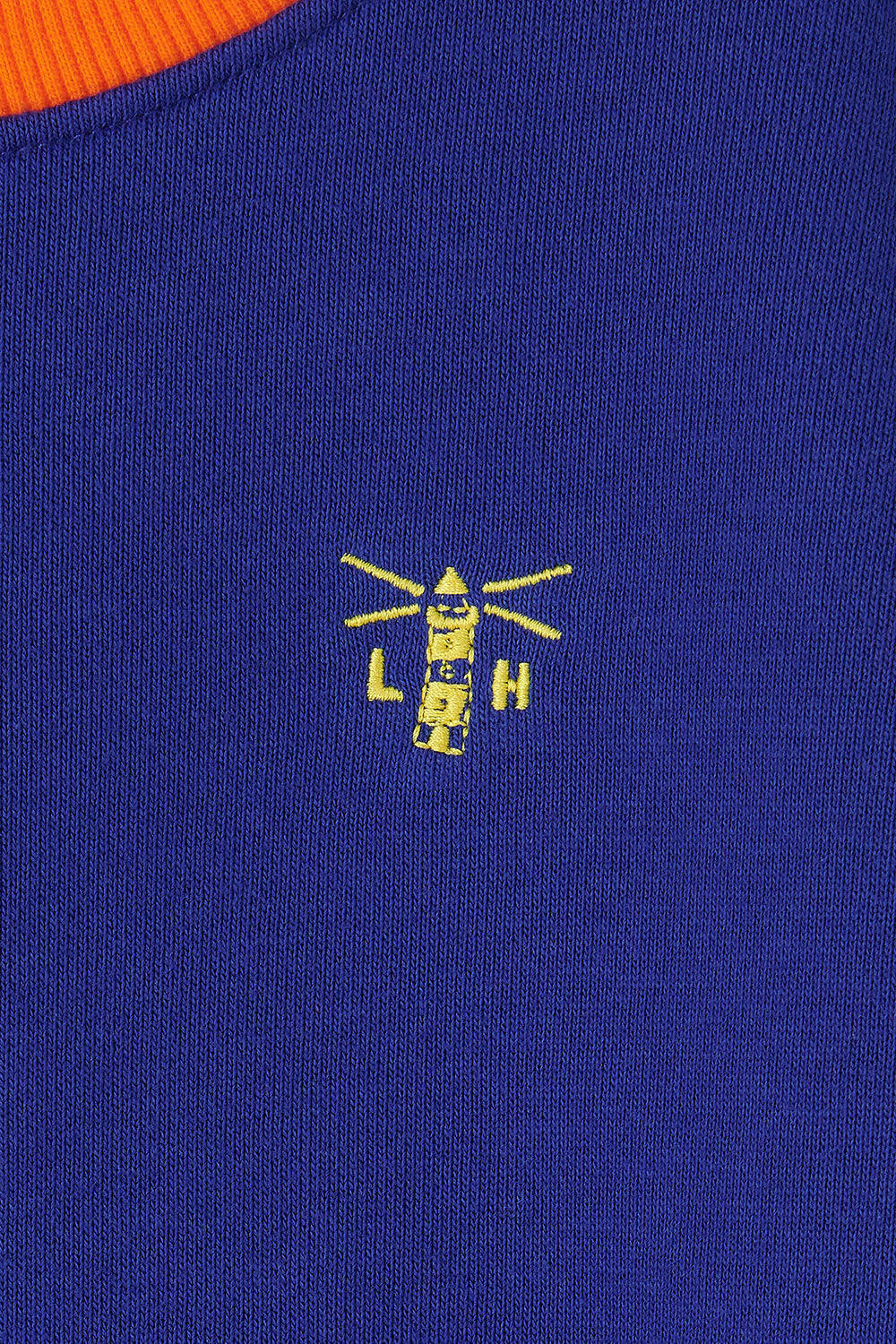 Lighthouse Kids Finn Jersey Sweatshirt - Blue / Navy / Lime