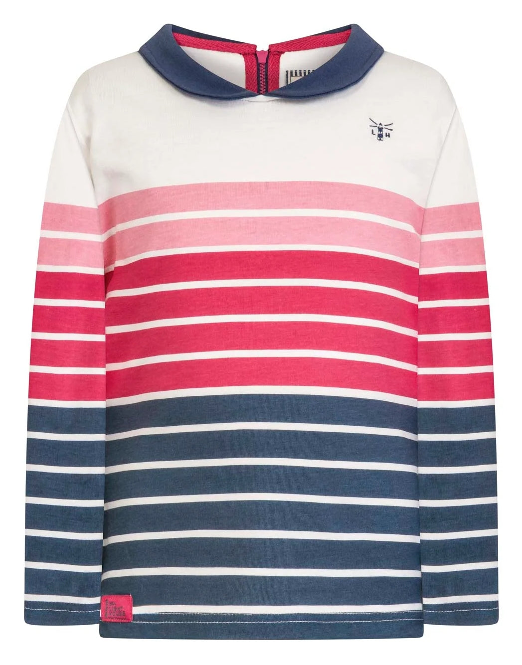 Lighthouse Kids Emmie Jersey Top - Blue Pink Stripe