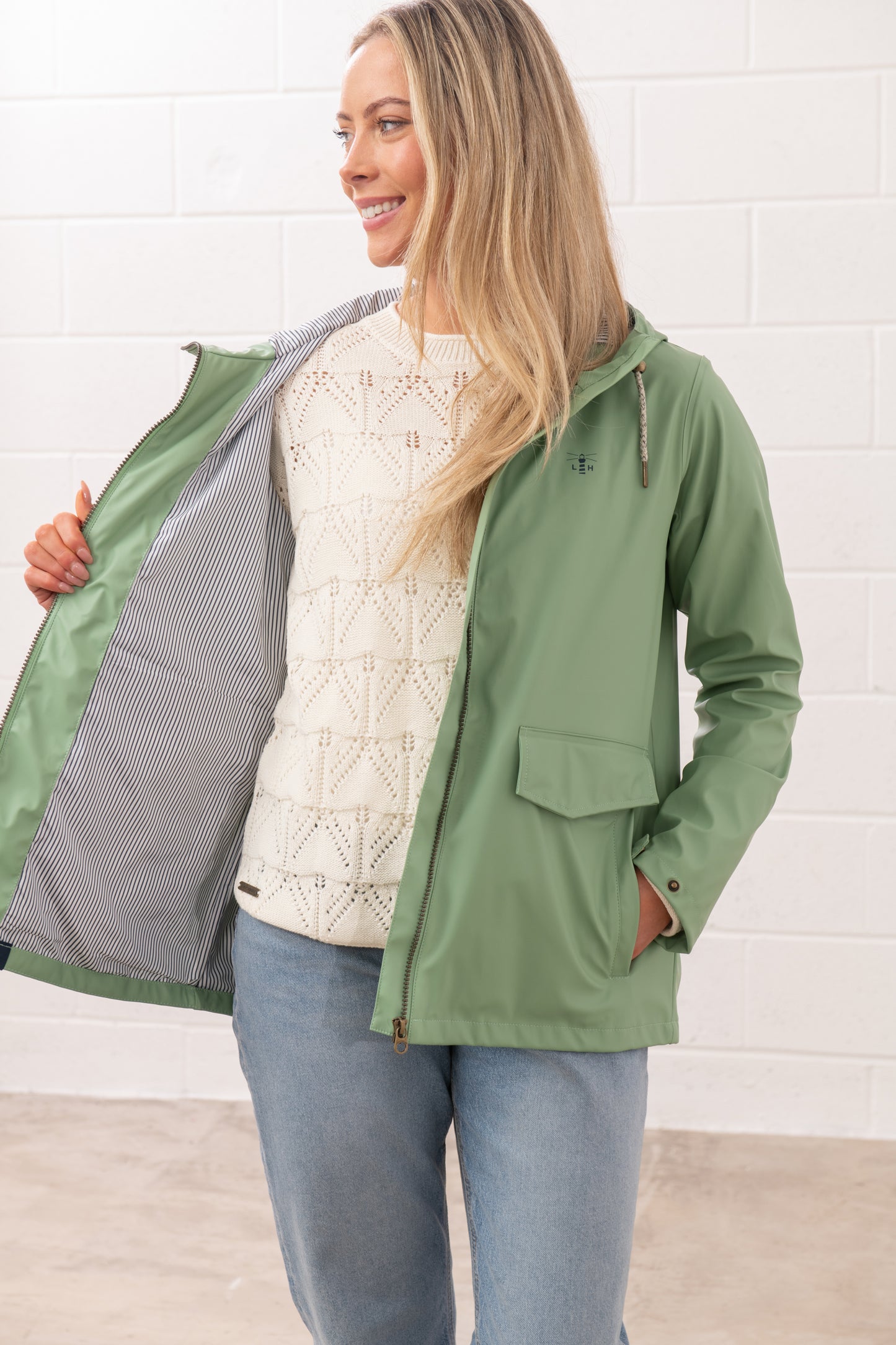 Lighthouse Womens Lucy Waterproof Jacket - Soft Sage