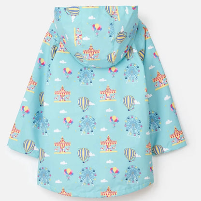 Lighthouse Kids 'Olivia' Waterproof Jacket - Blue Fairground / Carnival Print