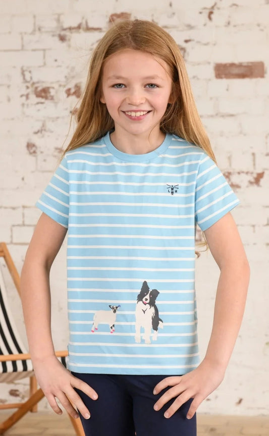 Lighthouse Kids Causeway Short Sleeve Tee - Sheepdog / Lamb Print
