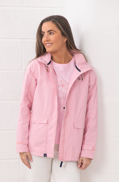 Lighthouse Womens Beachcomber II Waterproof Jacket - Dusky Pink
