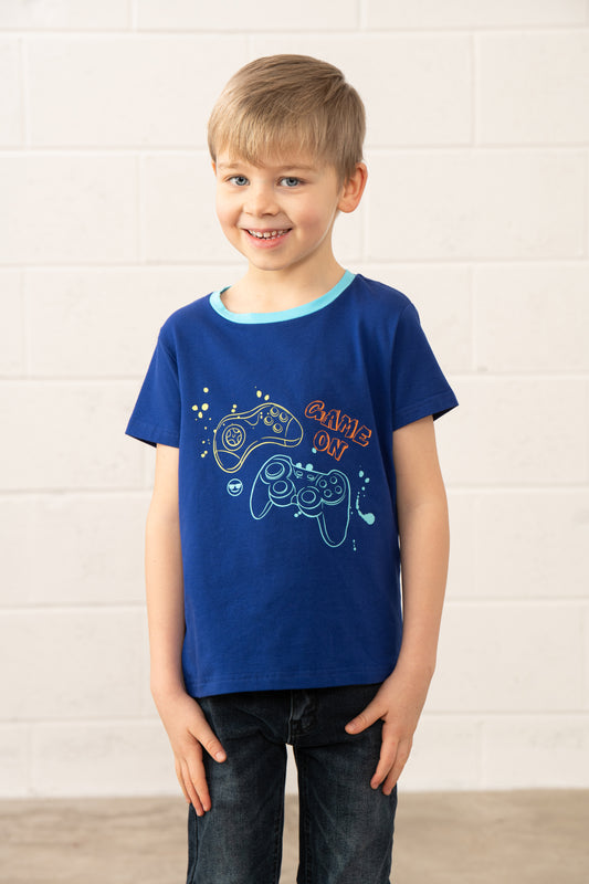 Lighthouse Kids Oliver Short Sleeve Tee - Gaming Print