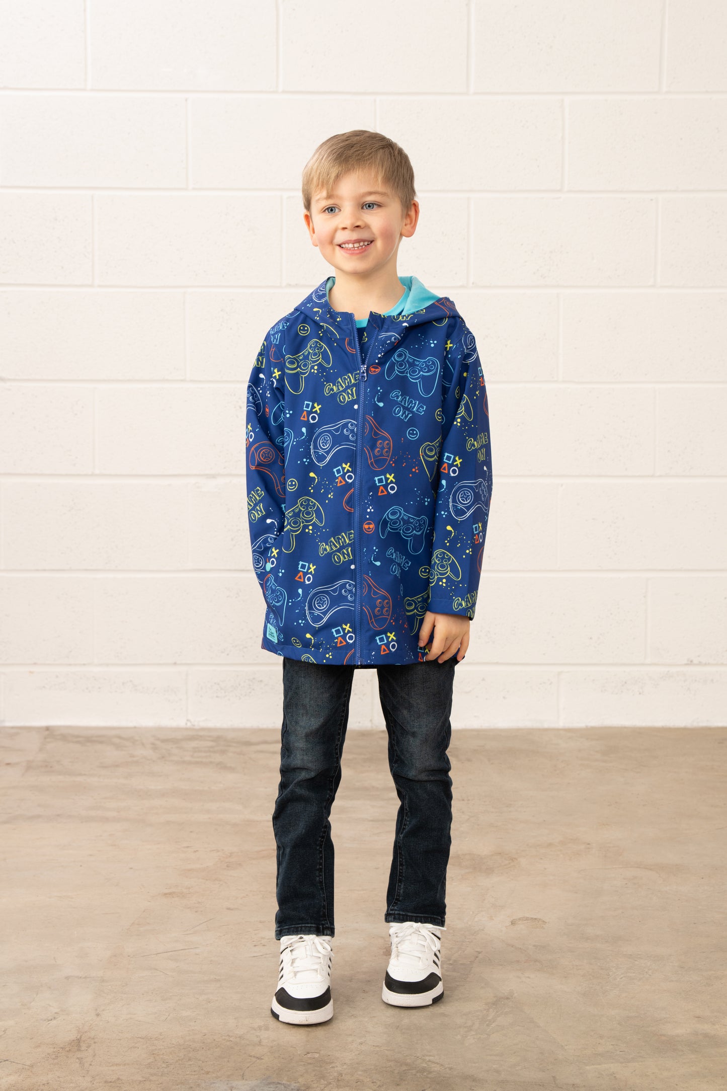 Lighthouse Kids Ethan Waterproof Jacket - Gaming Print