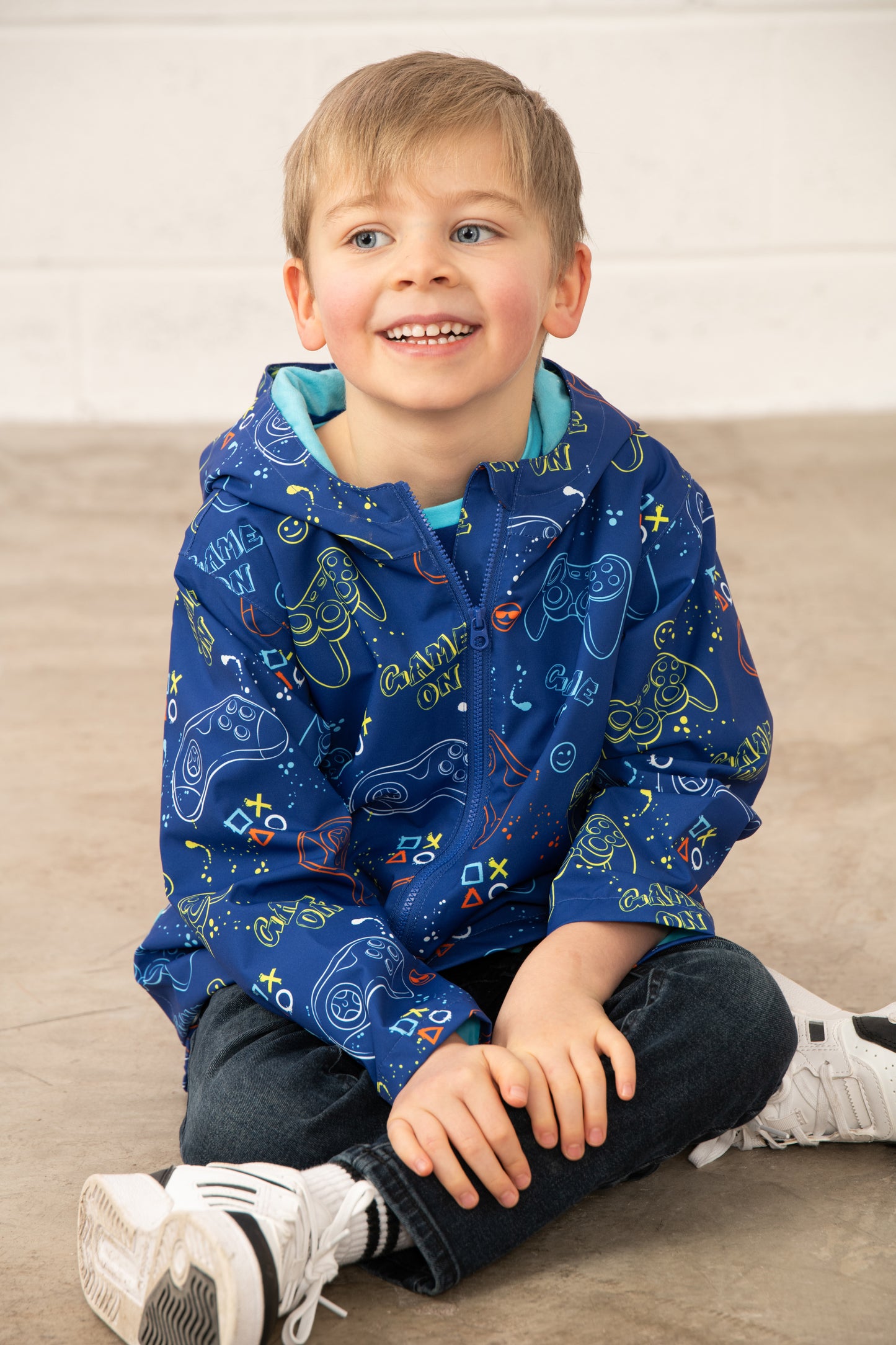 Lighthouse Kids Ethan Waterproof Jacket - Gaming Print
