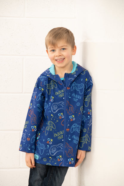 Lighthouse Kids Ethan Waterproof Jacket - Gaming Print