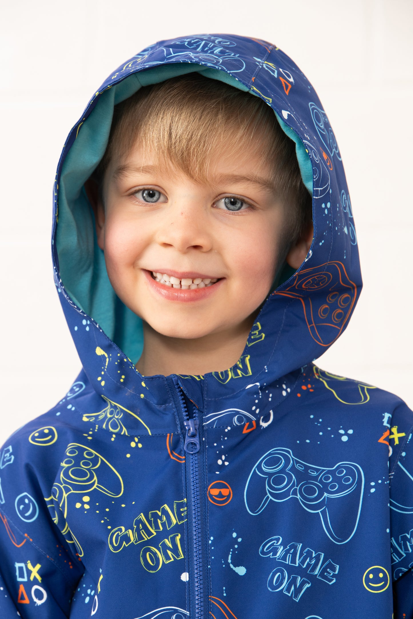 Lighthouse Kids Ethan Waterproof Jacket - Gaming Print