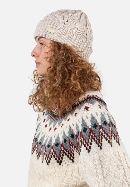 Barts Adults Zirani Knitted Beanie - Oyster