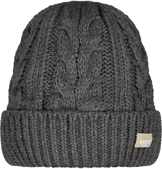 Barts Adults Zirani Knitted Beanie - Dark Heather Grey