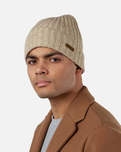 Barts Adults Haakon Turnup Beanie - Sand
