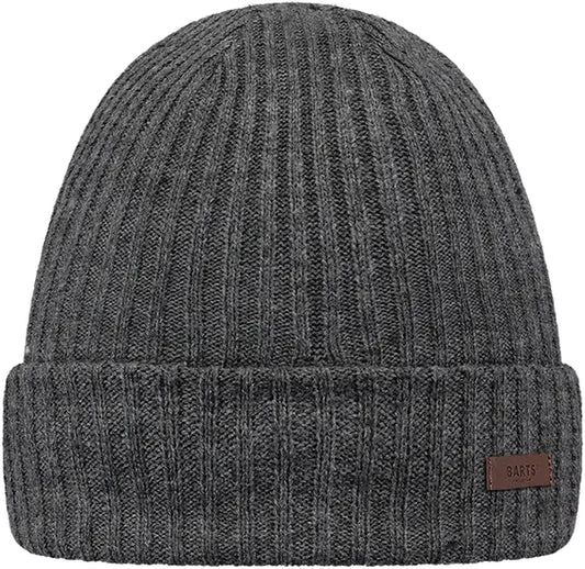 Barts Adults Wilbert Turnup Beanie - Dark Heather Grey