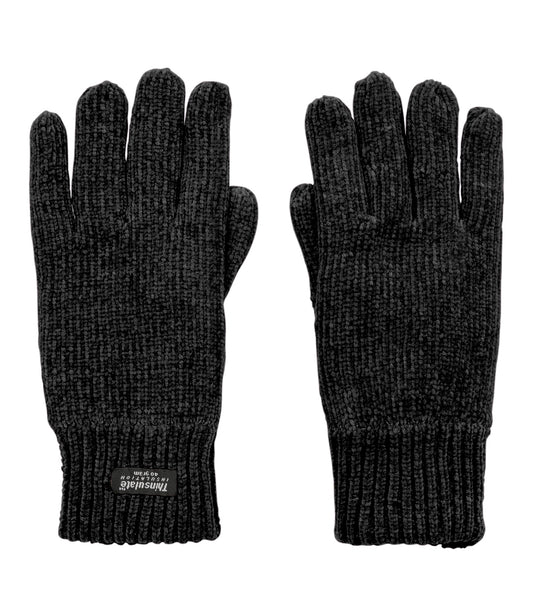 Boardmans Womens Chantelle Knitted Thinsulate Fleece Lined Gloves - Black