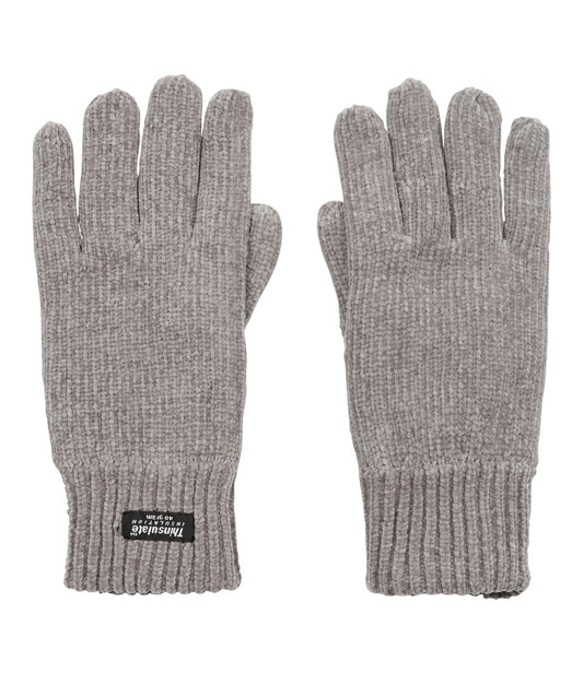 Boardmans Womens Chantelle Knitted Thinsulate Fleece Lined Gloves - Grey / Beige