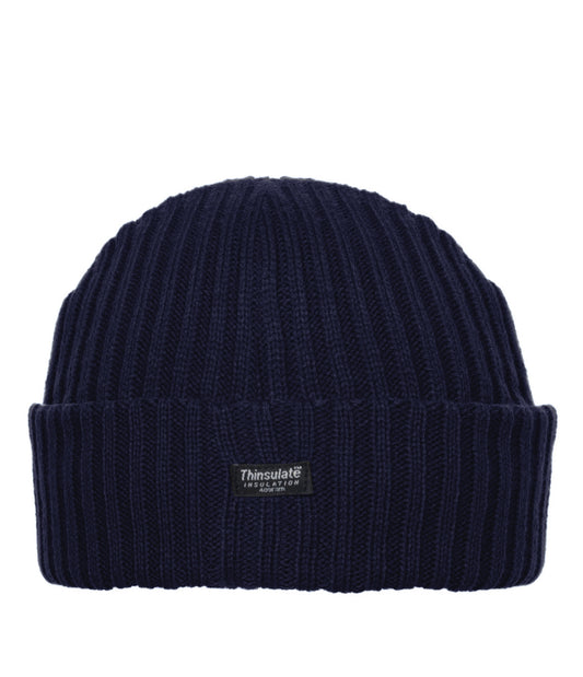 Boardmans Mens Danny Thinsulate Fleece Lined Beanie Hat - Navy