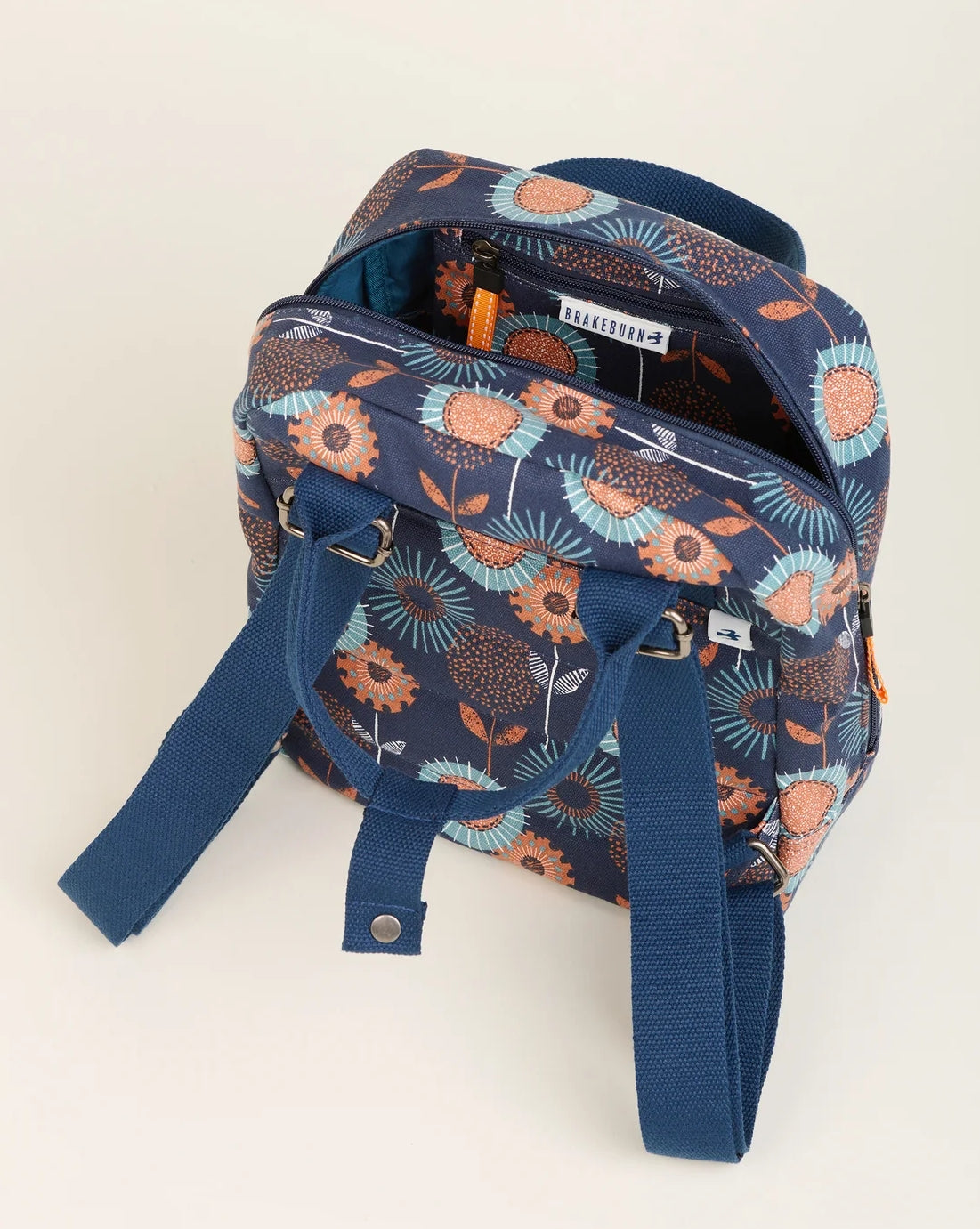 Brakeburn Freya Print Classic Backpack - Navy / Multicoloured