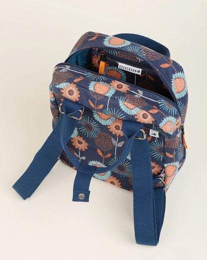 Brakeburn Freya Print Classic Backpack - Navy / Multicoloured
