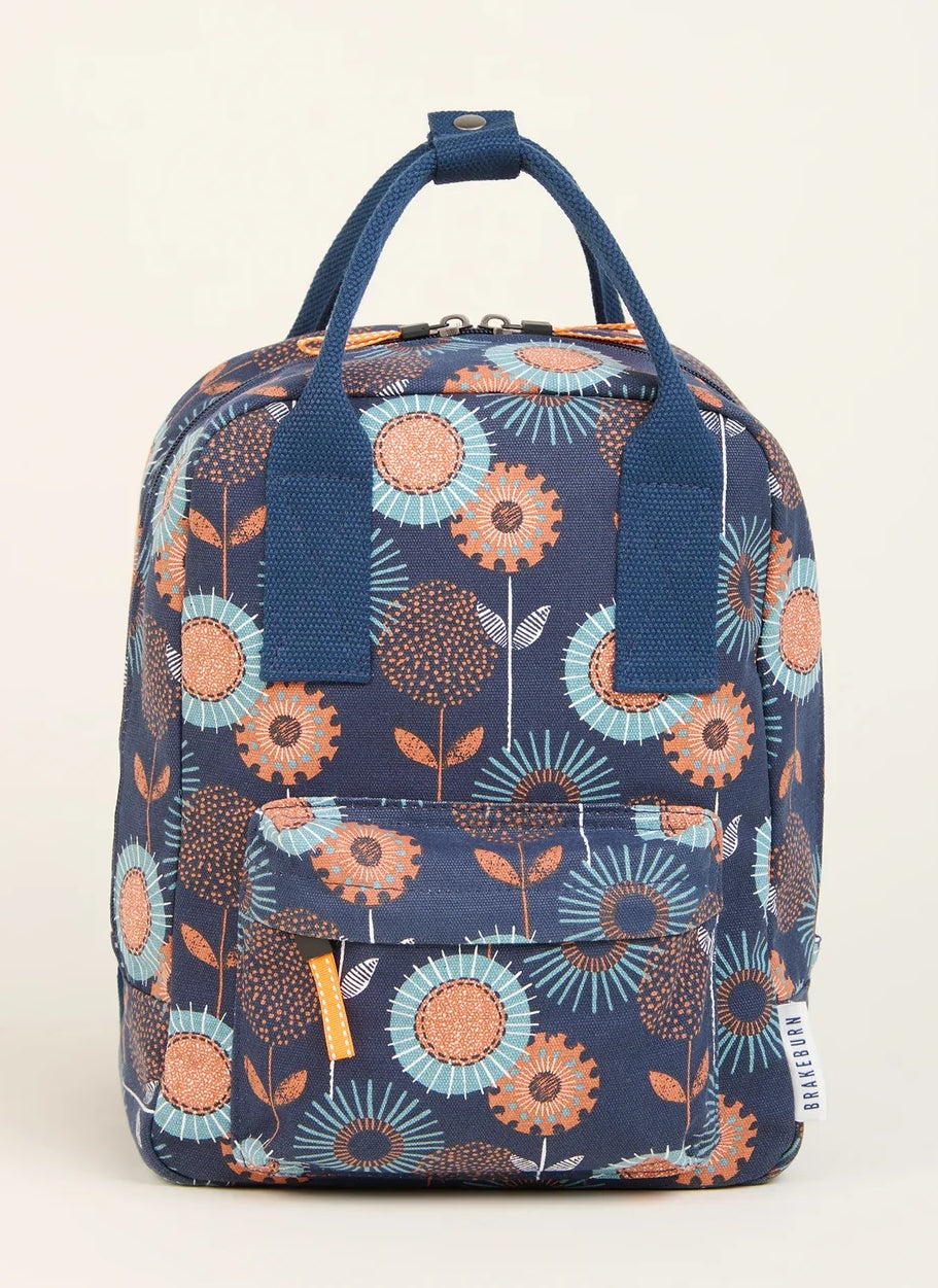 Brakeburn Freya Print Classic Backpack - Navy / Multicoloured