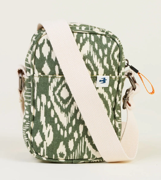 Brakeburn Ikat Mix Small Cross Body Bag - Khaki