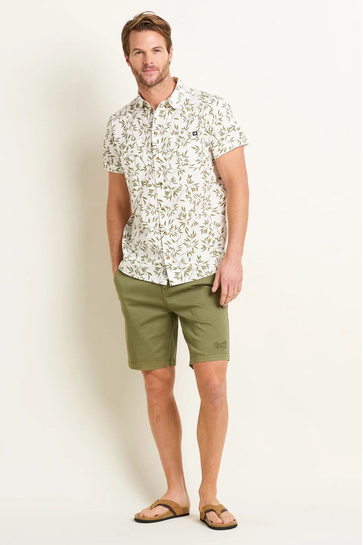 Brakeburn Mens Chino Shorts - Khaki