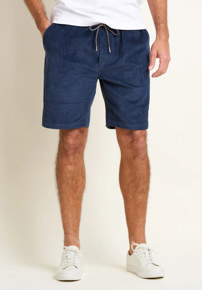 Brakeburn Mens Corduroy Shorts - Navy