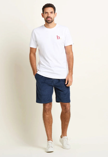 Brakeburn Mens Corduroy Shorts - Navy