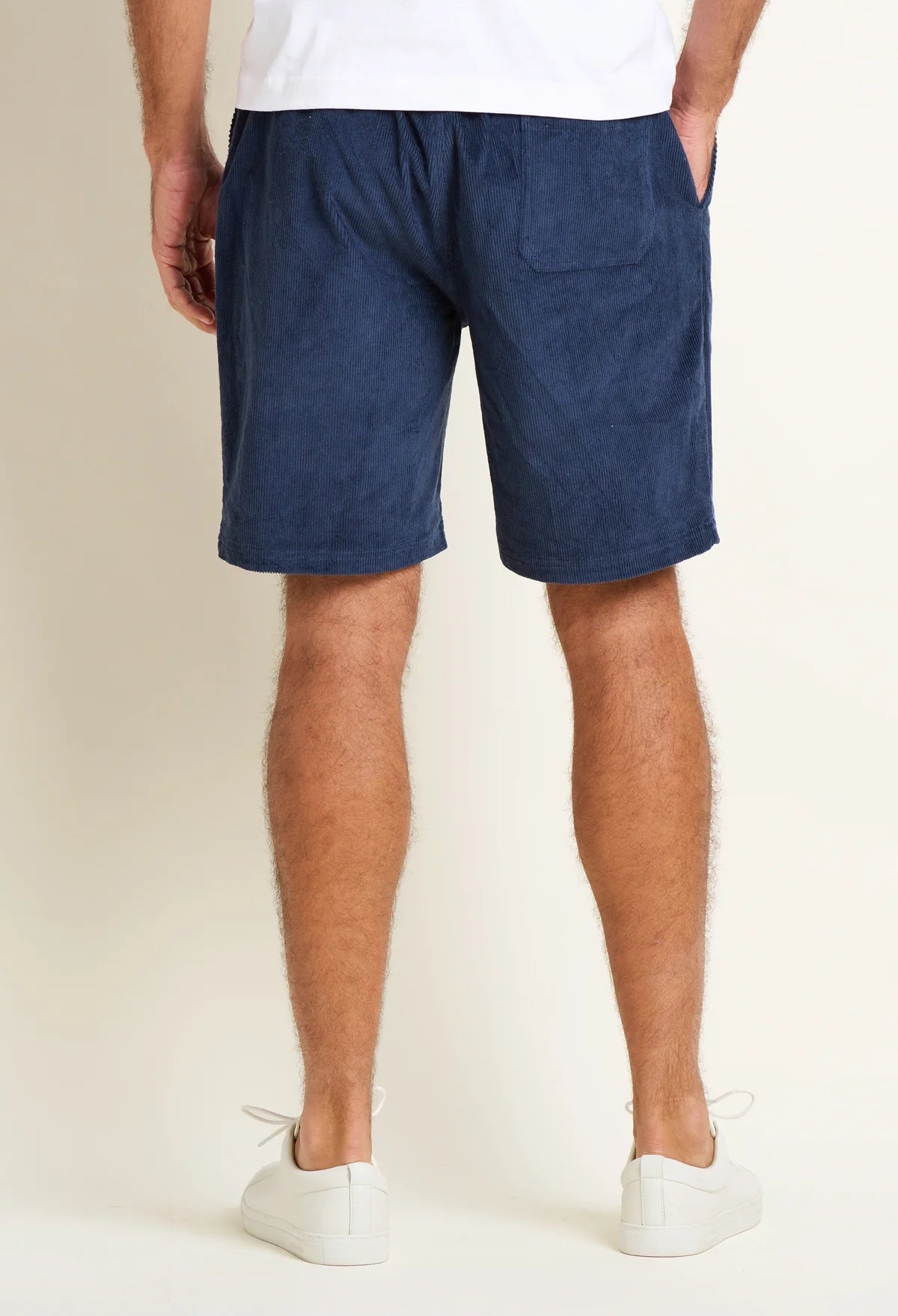 Brakeburn Mens Corduroy Shorts - Navy