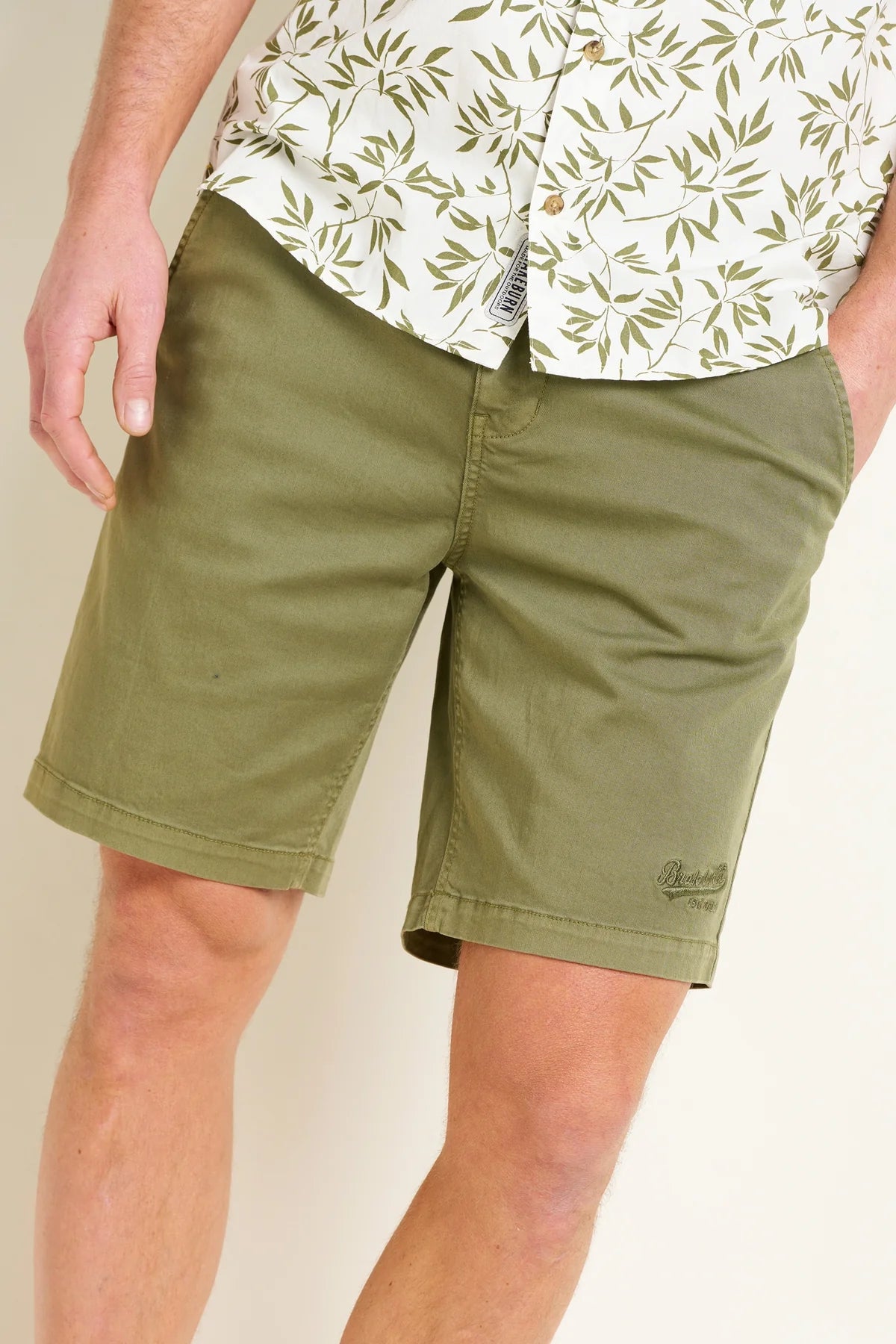 Brakeburn Mens Chino Shorts - Khaki