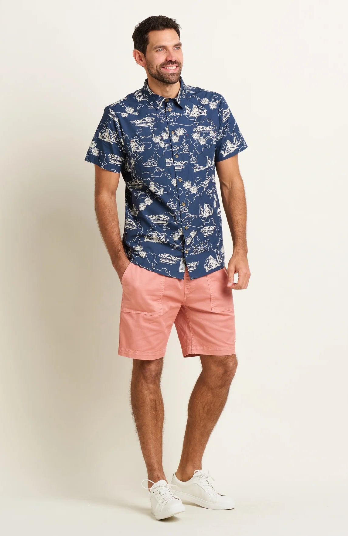 Brakeburn Mens Harbour Shirt - Navy