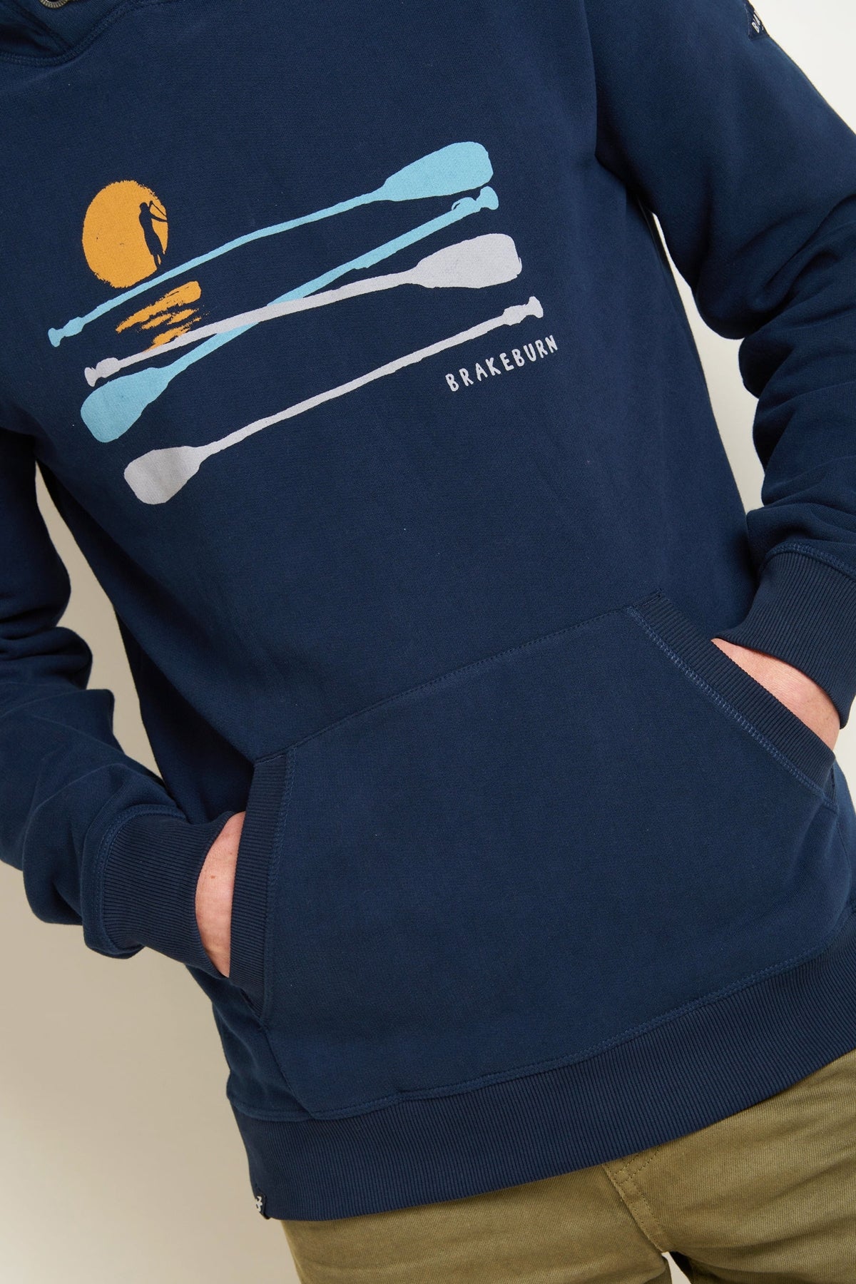 Brakeburn Mens Paddleboard Hoodie - Navy