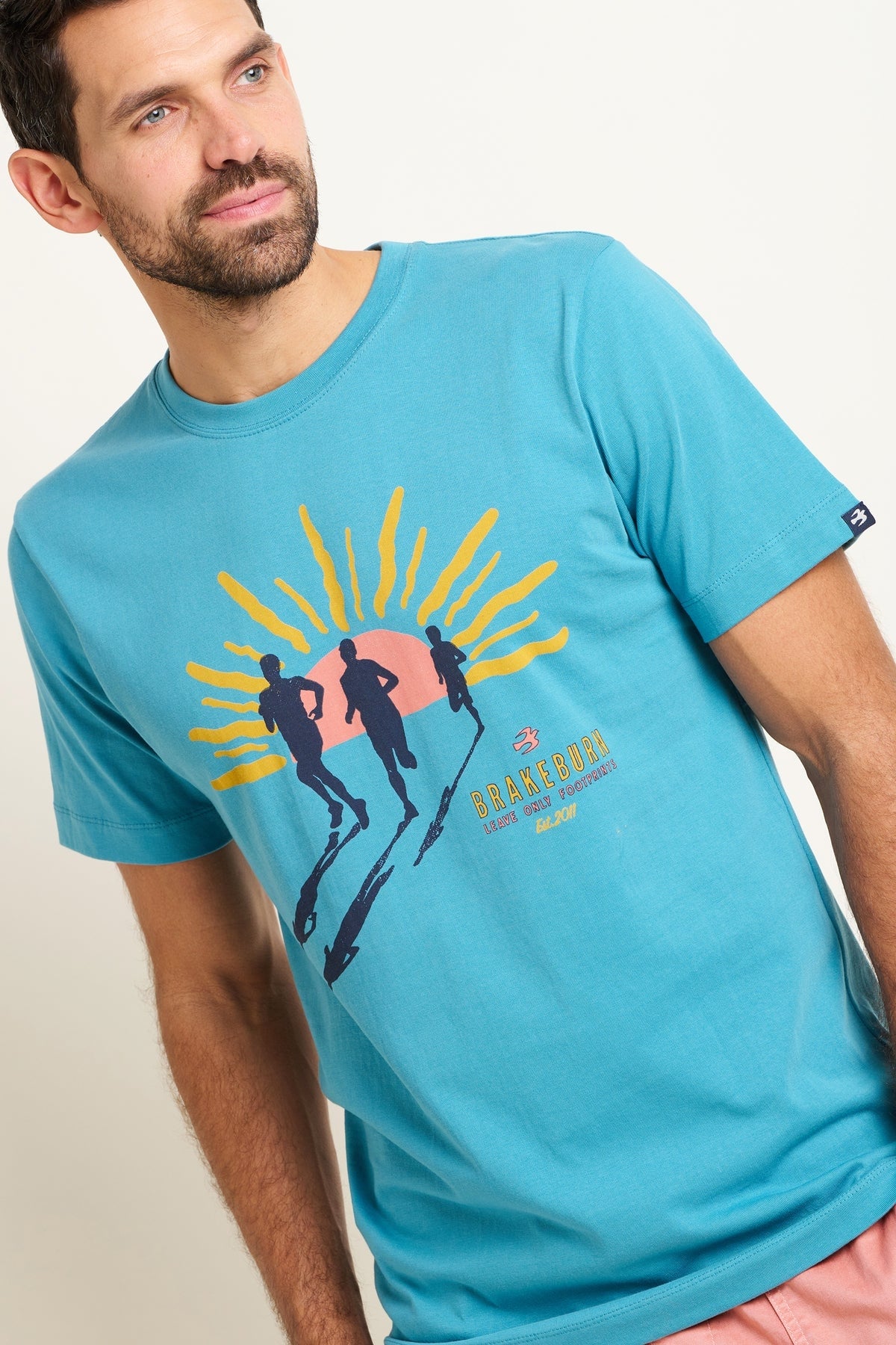 Brakeburn Mens Runners Tee - Blue