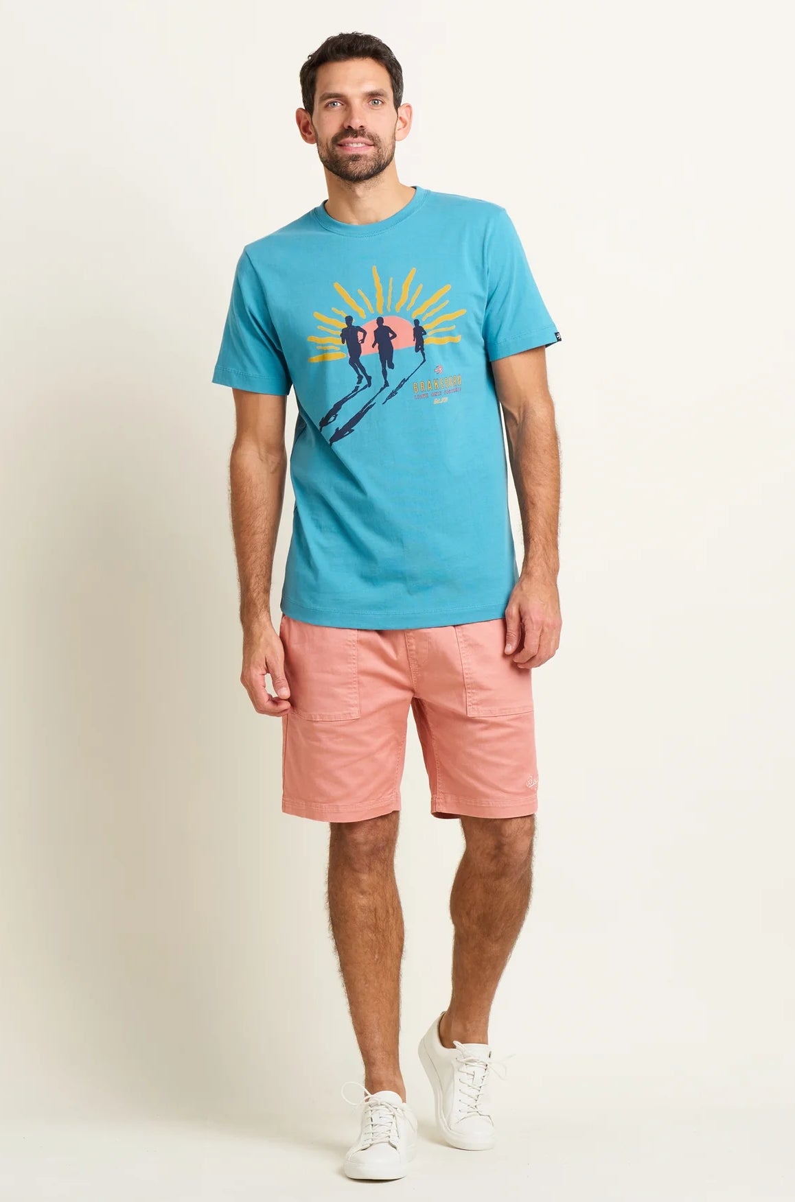 Brakeburn Mens Runners Tee - Blue